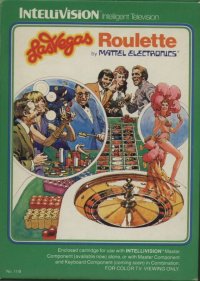 Las Vegas Roulette Intellivision US box art